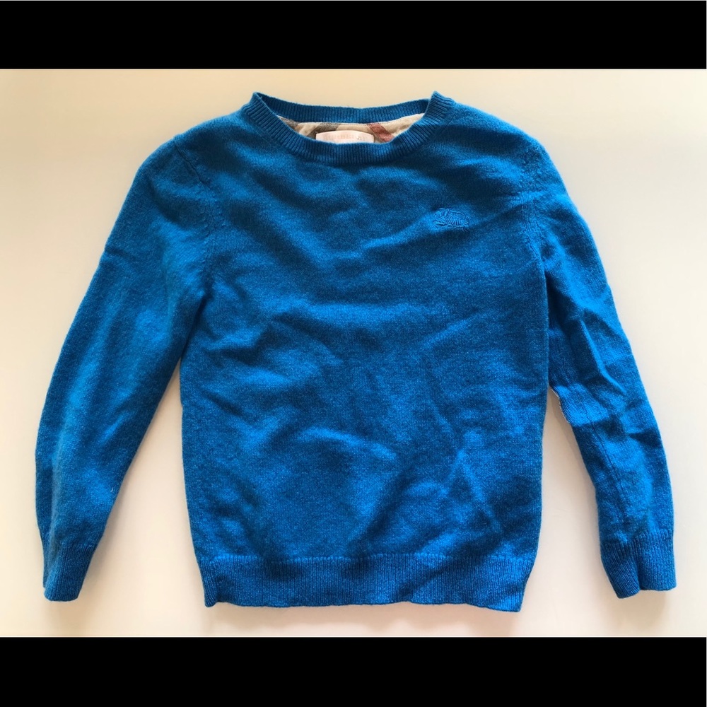 Burberry Children Boys Cashmere Sweater 7Y Blue